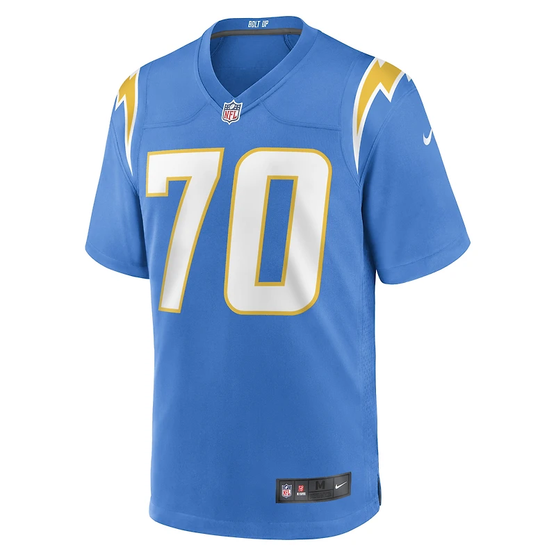 Men's Nike Rashawn Slater Powder Blue Los Angeles Chargers Game Jersey