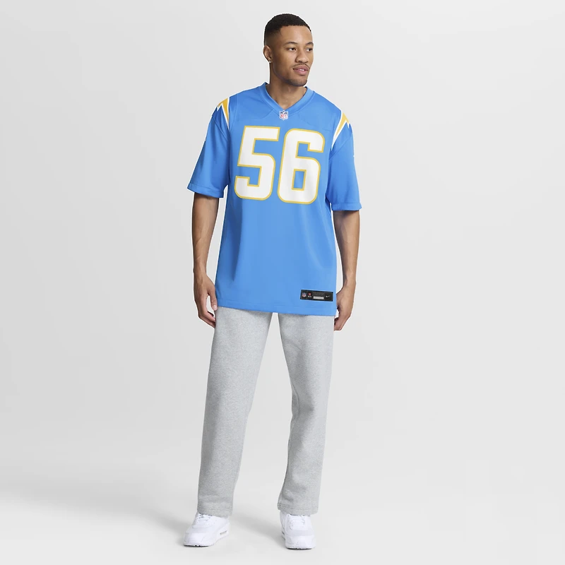 Men's Nike Shawne Merriman Powder Blue Los Angeles Chargers Game Retired Player Jersey