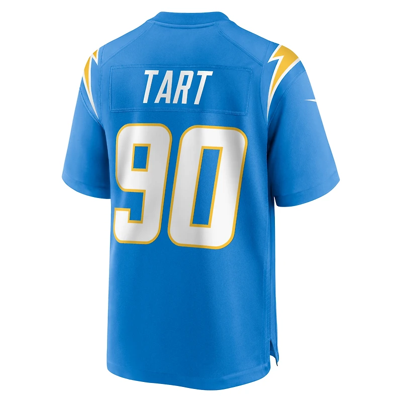 Maillot de jeu d'équipe Nike Teair Tart Powder Blue Los Angeles Chargers pour homme