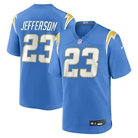 Maillot de match Nike Tony Jefferson bleu poudre pour homme des Los Angeles Chargers