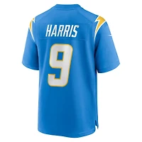 Maillot Nike Tre Harris bleu poudre pour homme des Los Angeles Chargers
