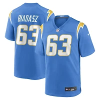 Men's Nike Tyler Biadasz  Powder Blue Los Angeles Chargers Team Game Jersey