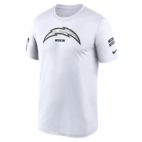 T-shirt Nike Los Angeles Chargers 2024 Salute To Service Legend Performance pour homme Blanc