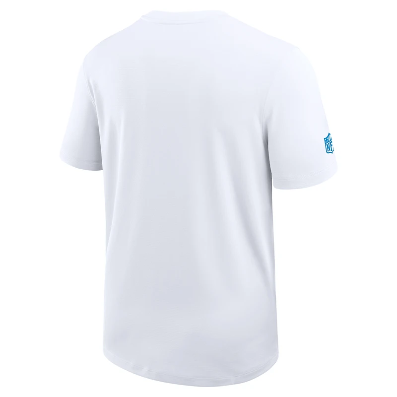 Men's Nike White Los Angeles Chargers Sideline UV Dri-Fit Coach Shirt