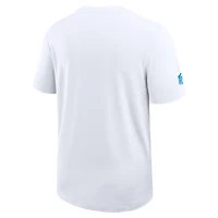 Men's Nike White Los Angeles Chargers Sideline UV Dri-Fit Coach Shirt