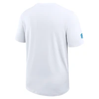 T-shirt Nike blanc pour homme Los Angeles Chargers Sideline Performance UV Coach