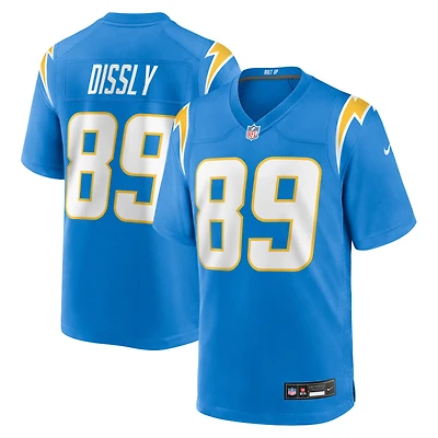 Maillot Nike Will Dissly bleu poudré pour homme des Los Angeles Chargers