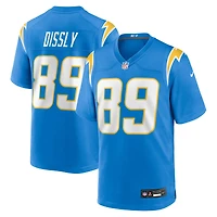 Maillot Nike Will Dissly bleu poudré pour homme des Los Angeles Chargers