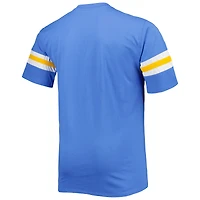T-shirt bleu poudré Los Angeles Chargers Big & Tall Arm Stripe pour homme