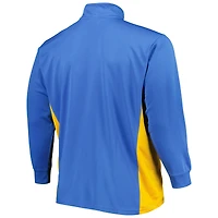 Men's Powder Blue Los Angeles Chargers Big & Tall Quarter-Zip Top