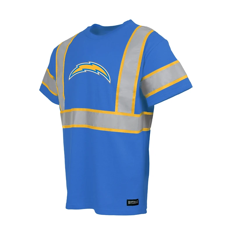 T-shirt de sécurité bleu poudre pour homme des Chargers Los Angeles