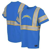 T-shirt de sécurité bleu poudre pour homme des Chargers Los Angeles