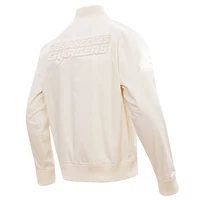 Veste neutre à fermeture éclair intégrale Pro Standard pour hommes, crème, Los Angeles Chargers