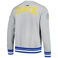 Sweat-shirt Pro Standard pour hommes, gris chiné, écusson des Chargers de Los Angeles, emblème