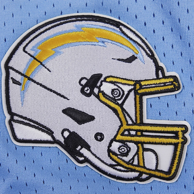 Men's Pro Standard Justin Herbert Powder Blue Los Angeles Chargers Mesh Button-Up Baseball Jersey
