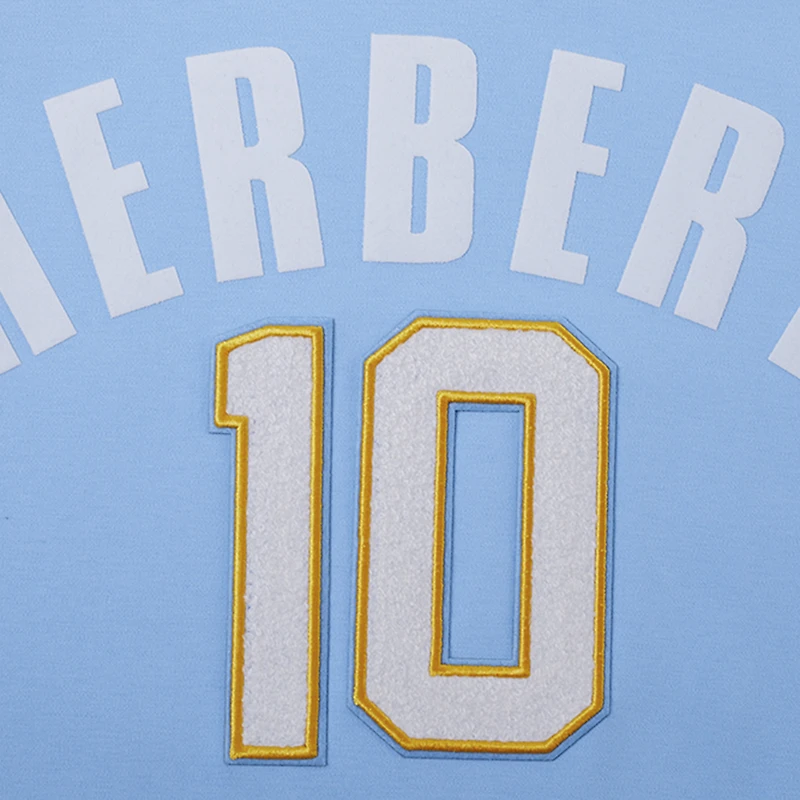T-shirt à capuche Pro Standard Justin Herbert pour hommes, bleu poudre, nom et numéro du joueur des Chargers de Los Angeles