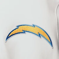 Sweat à capuche entièrement zippé Los Angeles Chargers 4-Hit Pro Standard pour homme, blanc