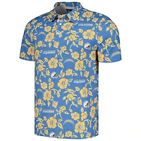 Polo Los Angeles Chargers Pua Performance Reyn Spooner pour homme, bleu poudré