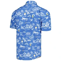 Chemise boutonnée à imprimé Kekai Reyn Spooner Powder Blue Los Angeles Chargers pour homme