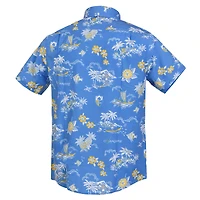 Chemise boutonnée rétro Kekai Performance bleu poudre Reyn Spooner pour homme des Los Angeles Chargers