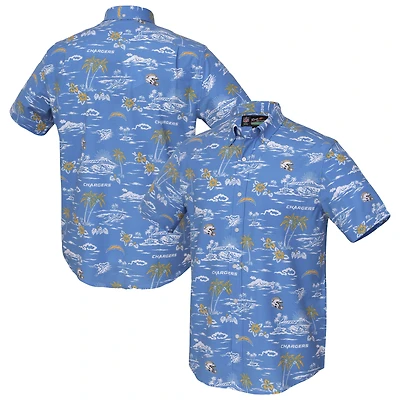Men's Reyn Spooner Royal Los Angeles Chargers Kekai Performance Button-Down Top