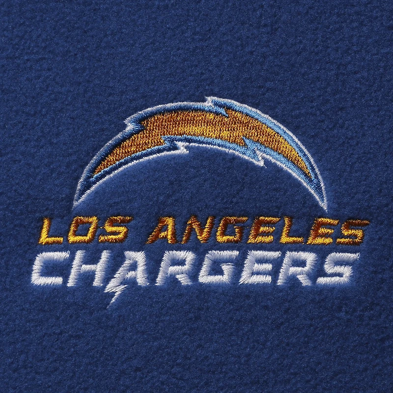 Men's Royal Los Angeles Chargers Houston Fleece Full-Zip Vest