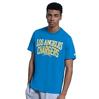 Ensemble de deux t-shirts à logo Los Angeles Chargers bleu poudre/gris pour homme (Starter)