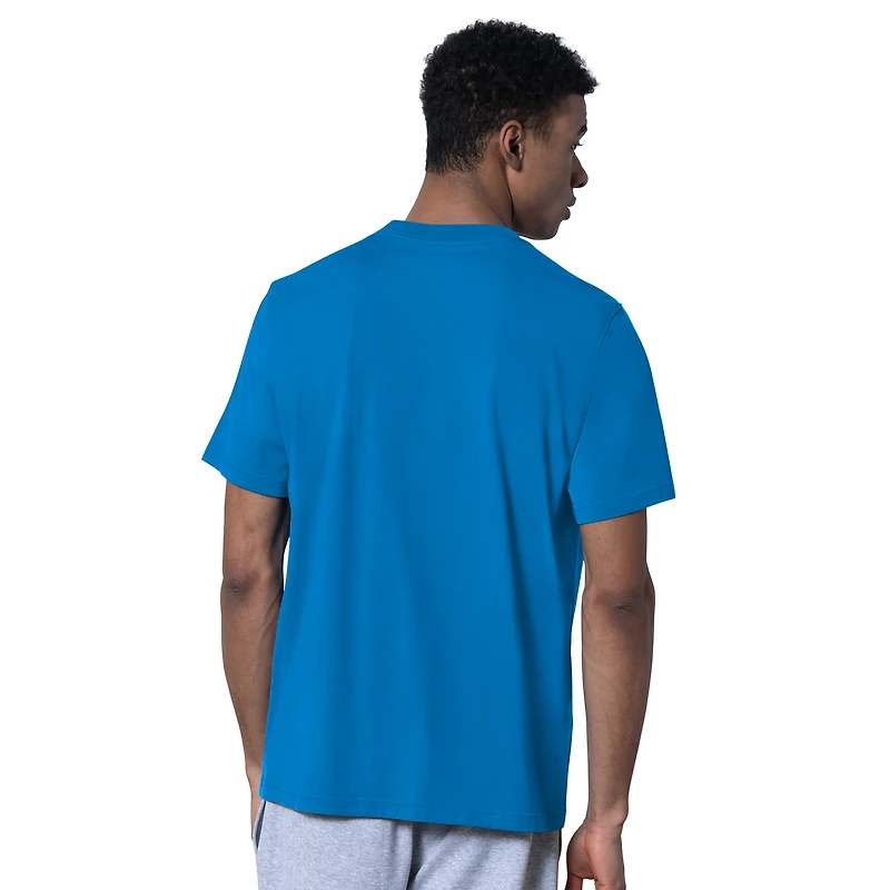 Ensemble de deux t-shirts à logo Los Angeles Chargers bleu poudre/gris pour homme (Starter)