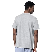 Ensemble de deux t-shirts à logo Los Angeles Chargers Starter pour homme, bleu poudre/gris chiné