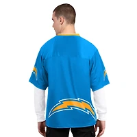 Men's Starter  Powder Blue/White Los Angeles Chargers Short Sleeve & Long T-Shirt Combo Pack