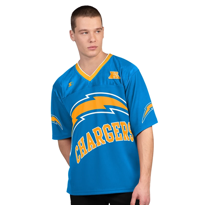Men's Starter  Powder Blue/White Los Angeles Chargers Short Sleeve & Long T-Shirt Combo Pack