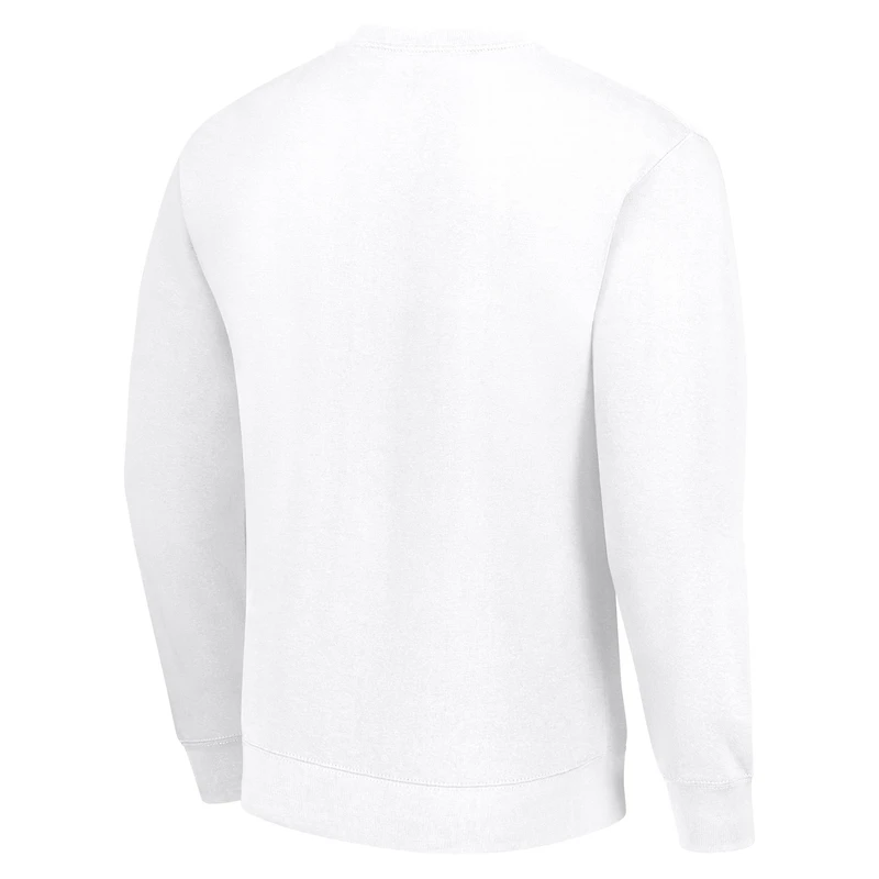 Sweat-shirt en molleton blanc à motif de demi-balle pour homme des Los Angeles Chargers