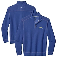 Men's Tommy Bahama  Royal Los Angeles Chargers Sport Tobago Half-Zip Pullover