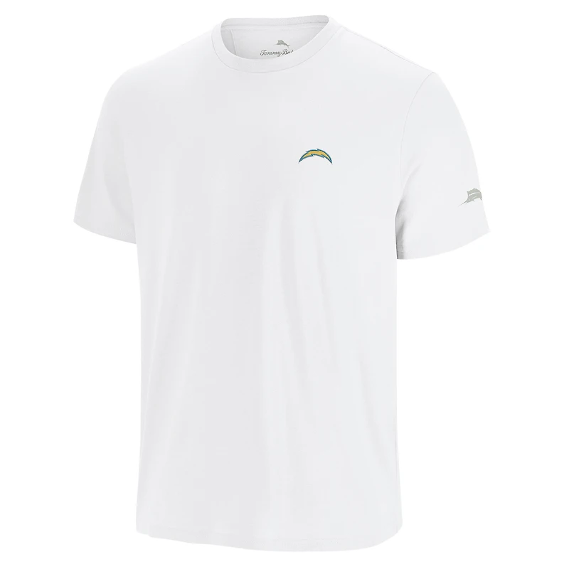 T-shirt à imprimé Torchdown blanc Tommy Bahama pour homme des Los Angeles Chargers