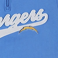 Sweat Tommy Hilfiger pour homme bleu poudré/doré Los Angeles Chargers Aiden Quarter-Zip