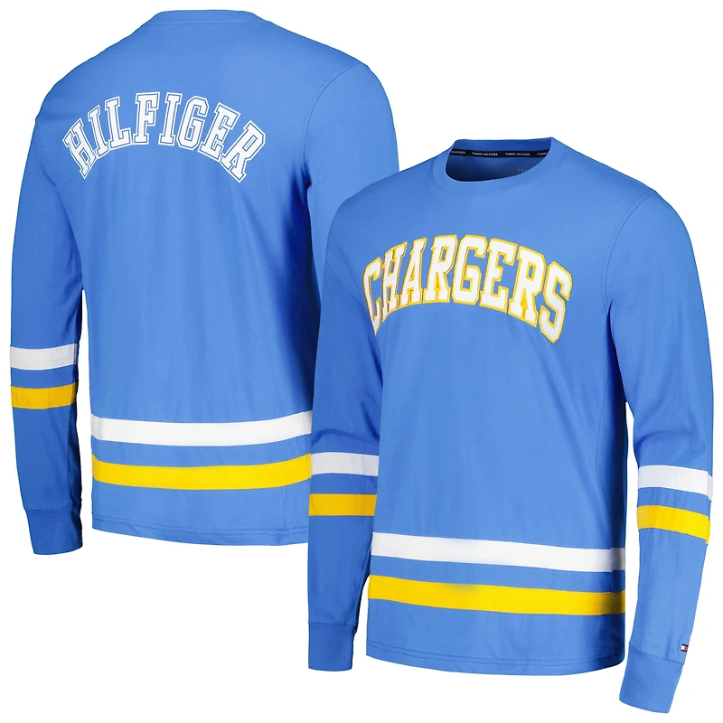 Men's Tommy Hilfiger Powder Blue/Gold Los Angeles Chargers Nolan Long Sleeve T-Shirt