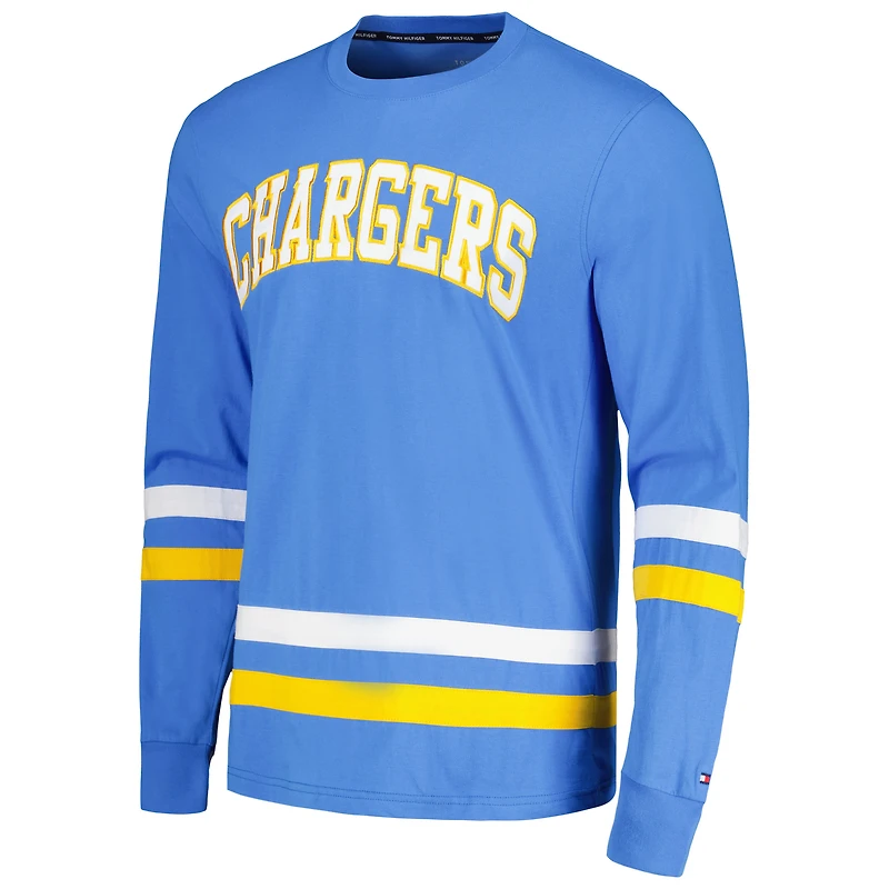 Men's Tommy Hilfiger Powder Blue/Gold Los Angeles Chargers Nolan Long Sleeve T-Shirt