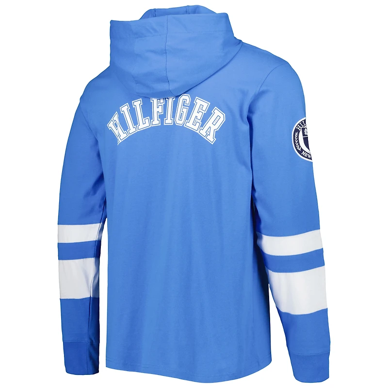 T-shirt à capuche Tommy Hilfiger Los Angeles Chargers Alex bleu poudré/blanc pour homme