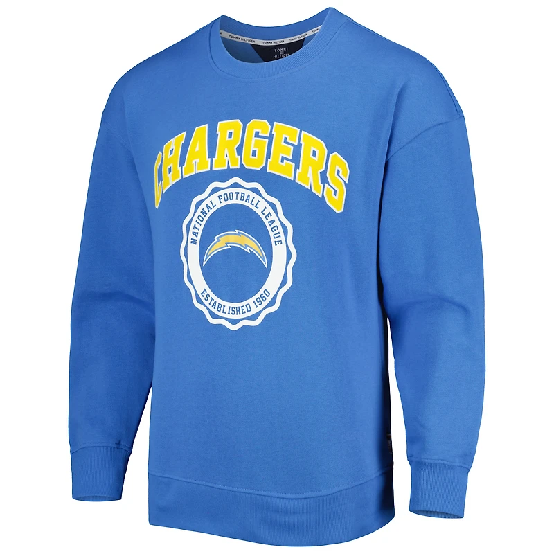 Sweat Tommy Hilfiger pour homme bleu poudré Los Angeles Chargers Ronald Crew