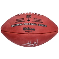 Ballon de football professionnel Wilson Duke en couleur autographié par Najee Harris des Los Angeles Chargers