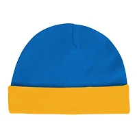 Ensemble body, bavoir et bonnet en tricot pour nouveau-né bébé Los Angeles Chargers Dynamic Duo