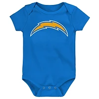 Ensemble 3 pièces pour nouveau-né Little Tike des Los Angeles Chargers d'Outerstuff
