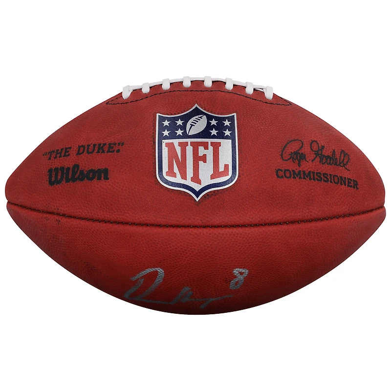 Omarion Hampton Los Angeles Chargers Autographed Duke Full Color Football