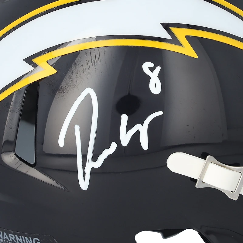 Omarion Hampton Los Angeles Chargers Autographed Navy Riddell 2025 Alternate Speed Mini Helmet