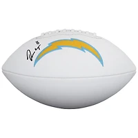 Ballon de football Wilson à panneau blanc autographié par Omarion Hampton, des Chargers de Los Angeles.