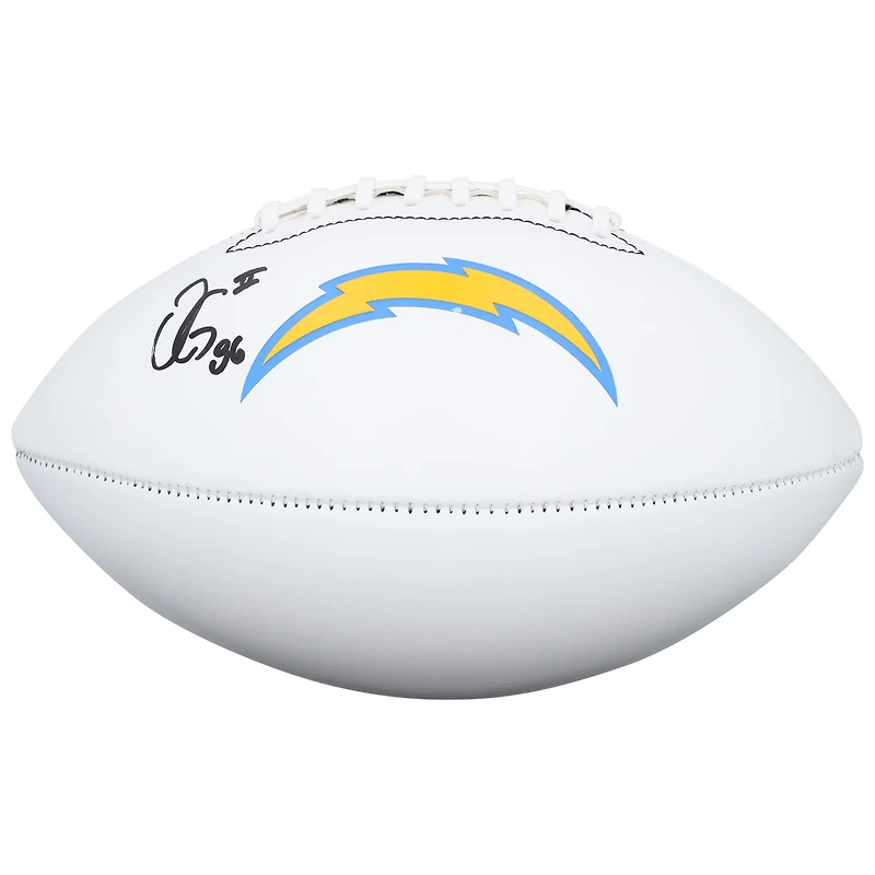 Oronde Gadsden Los Angeles Chargers Autographed Franklin White Panel Football