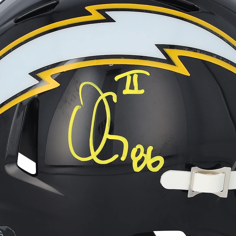 Oronde Gadsden Los Angeles Chargers Autographed Riddell 2025 Alternate Speed Mini Helmet