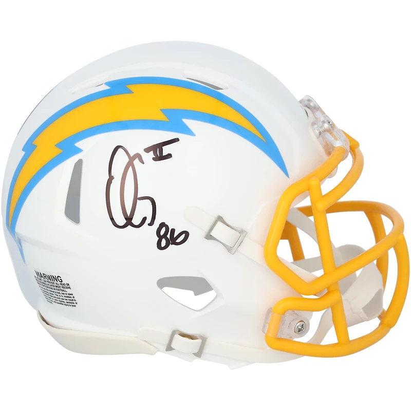 Oronde Gadsden Los Angeles Chargers Autographed Riddell Speed Mini Helmet
