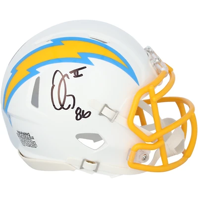 Oronde Gadsden Los Angeles Chargers Autographed Riddell Speed Mini Helmet