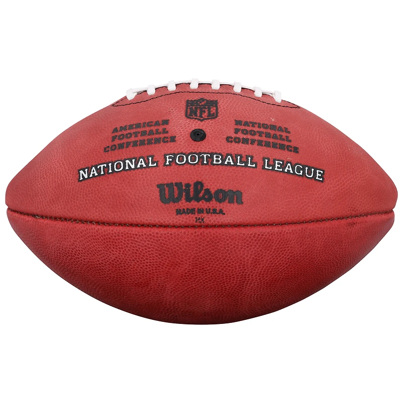 Ballon de football américain Wilson Duke en couleur, autographié par Oronde Gadsden des Chargers de Los Angeles